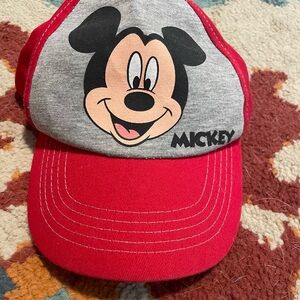 Disney Mickey Mouse Red and Gray Toddler/Kids Hat